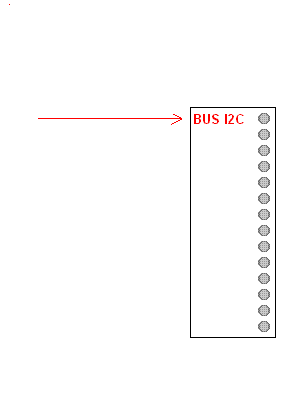 L'effetto dei comandi I2C sui PIN della scheda di output.
