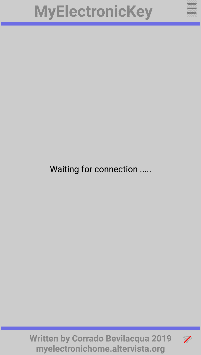 Screen waiting connection App Android